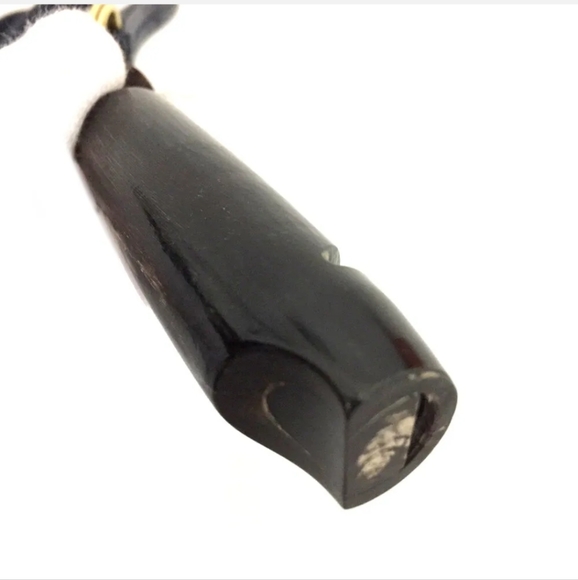 HERMES DOG WHISTLE NECK STRAP SILVER METALLIC/1C0415 - Picture 7 of 10